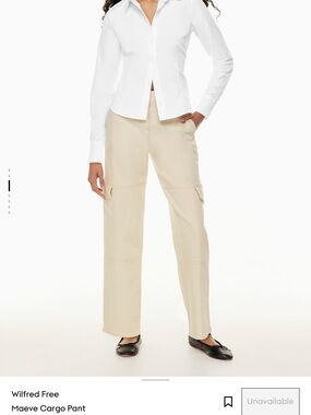 Aritzia Beige Maeve Cargo Pants